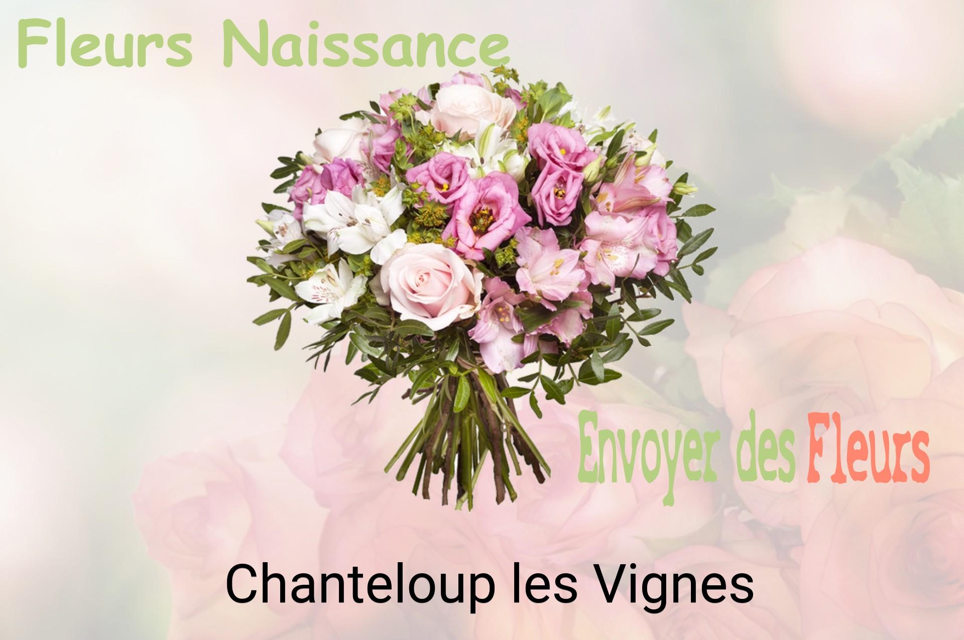 Bouquet de fleurs de naissance livré à Chanteloup-les-Vignes